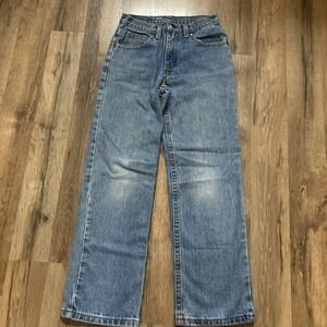 Vintage Arizona Jeans Boys Size 8 Light Wash Y2K Style Real Denim 90s